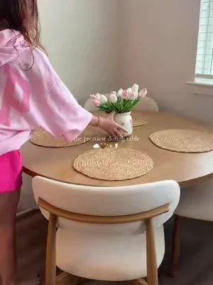 the most aesthetic dining table ☁️🤎✨ #diningtable #table #Home #homedecor 