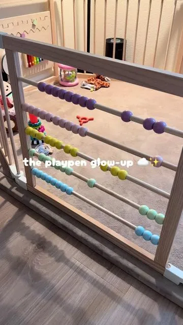 a playpen that doesn't ruin your living room aesthetic 🤍✨ on sale 👆 #playpen #montessori #aesthetichome #weeklydeals #summerwins 