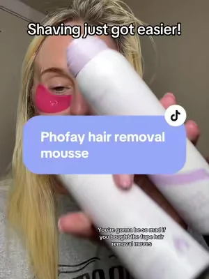 This Phofay Hair Removal Mousse might be the reason I finally stop shaving 👀 No razor bumps, no cuts, and my skin feels so soft after using it. Sensitive skin girlies are going to LOVE this  #Phofay #tiktokmademebuyit #hairremovalmusthave #SummerBeauty #tiktokshopcreatorpicks