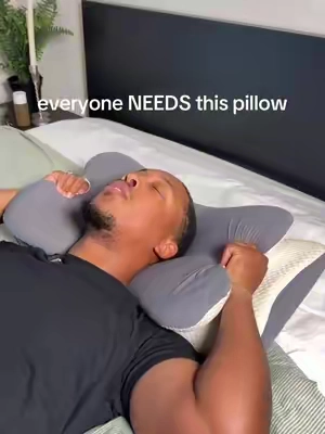 The best thing I've ever gotten from tiktok 😂 #cervicalpillow #neckpain #ergonomicpillow #healthysleep #memoryfoampillow 