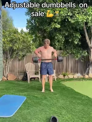 This dumbbell set has me doing crazy things ##lift##gym##weights##Fitness##sale