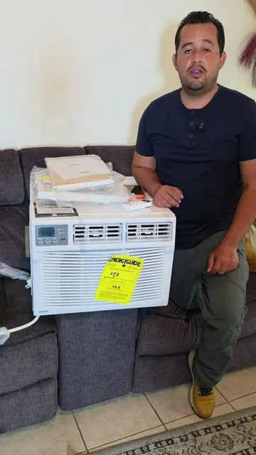 Garvee 4-in-1 8000 BTU aire acondicionado y calefacción lo puedes usar todo el año, aire frío en el verano y aire caliente en el invierno #garvee #acunit #calentador #calefacción #aireacondicionado 