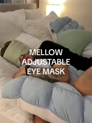 Fellow migraine girls… this one was made for us ✨ #mellowsleep #mellowweightedeyemask #adjustableeyemask #weightedeyemask #sleepmask 