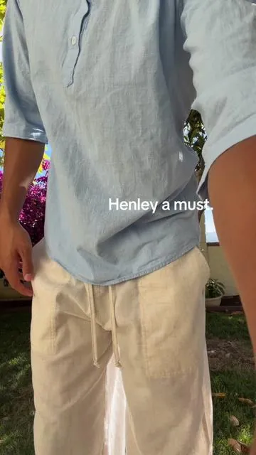Fits so perf. #fashion #henley #linen 