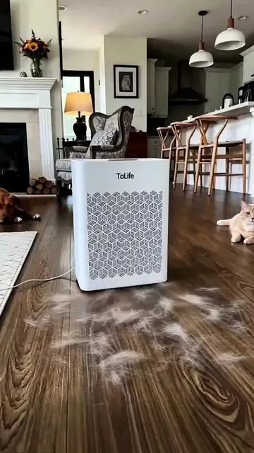 Smart sensor monitors air quality in real time. Air quality data at a glance—visible, actionable peace of mind.#airpurifier #tolife #healthy #petairpurifier #tiktokshop 