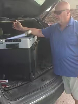 Car refridgerator/freezer groceries #youthsports #picnic #cooler #icechest 