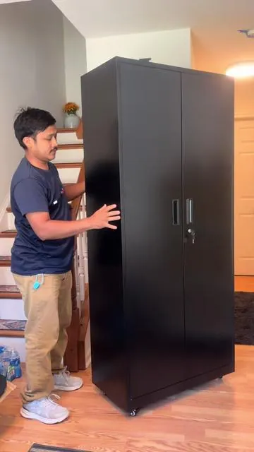 Metal Storage Cabinet with Wheels, 73" Garage Storage Cabinet with Door and 4 Shelves, Tool Cabinet on Caster for Home, Office, #TikTokCreatorSearchInsightsIncentive #metalstoragecabinet #storagecabinets #dealsforyoudays #summerwins @INTERGREAT 