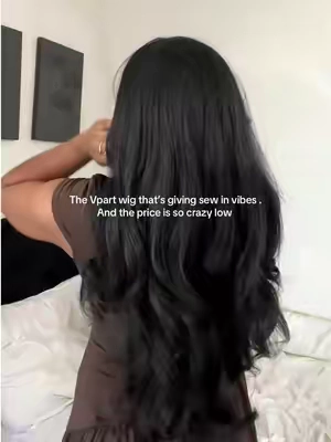 I’m honestly still shocked about the price that it’s going for right now! #vpartwig #sewinhairstyle #syntheticwig #bodywavewigs #protectivestyles 