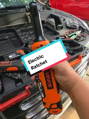 Electric Ratchet Set by Vevor great ergonomic design built strong. #electricratchet #mechanictools #powertool #vevor #summerwins 