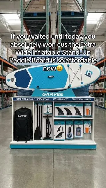 Extra Wide Inflatable Stand-Up Paddleboarding Paddle Board - 10'6" x 32" x 6" - Non-Slip Stable Deck - 450 lbs Capacity - Deluxe Paddleboarding Accessories, Backpack, Paddle, Air Pump, Camera Mount - Ideal for Yoga, Fishing, Surfing, Beginners  #DealsForYouDays #SummerWins *Final price, shipping, coupons, and discounts may vary depending on your TikTok account, available offers, and ongoing promotions. Please refer to the product listing for the most current pricing and details.
