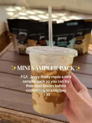 Eeee they’re so cute! 5 servings of each! #javvy #javvycoffee #protein #proteincoffee 