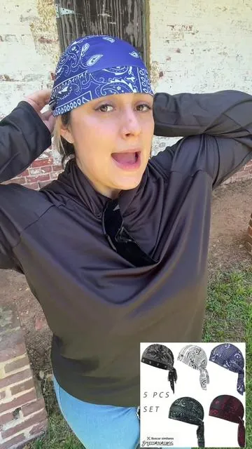 5 PCS Paisley Skull Cap Bandana Head Wraps for Men Women, Adjustable Tie Back Do Rag Headwear, Breathable Lightweight Biker Durag Caps for Motorcycle, Workout, Cycling, Running, Outdoor Sports & Daily Wear #paratiiiiiiiiiiiiiiiiiiiiiiiiiiiiiii # #work #gorros #gorro #construction 