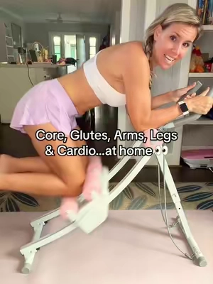 So much more than just an ab trainer. This is my favorite piece of workout equipment.  The dual track allows you to alternate legs, easily work your obliques, do glute bridges, and turns your core workout into a cardio workout.  It comes with resistance bands to include an upper body workout as well.   With over 70k sold, the reviews don’t lie! This will get your whole body in shape   #summerbodyloading #athomeworkout #totalbodyworkout #merach #SummerWins @Merach fitness 