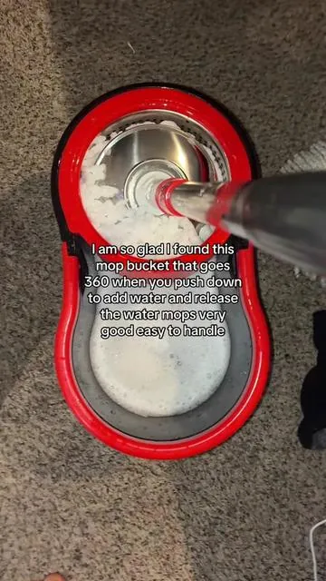 360  spin mop bucket very easy to handle mops very good changeable mop pads#tiktok #easy to use#360 spin#mop set#fypツ 