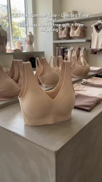 Safe for sensitive busts, wirefree design no chafing or redness#summerwins #dealforyoudays #bra #lingerie #softintention 