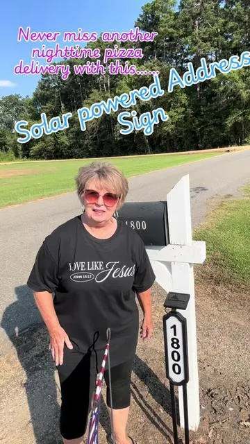 Never miss another nighttime delivery with this!!!! #address #yardsign #solar #waterproof #fyp @Pasamic US 