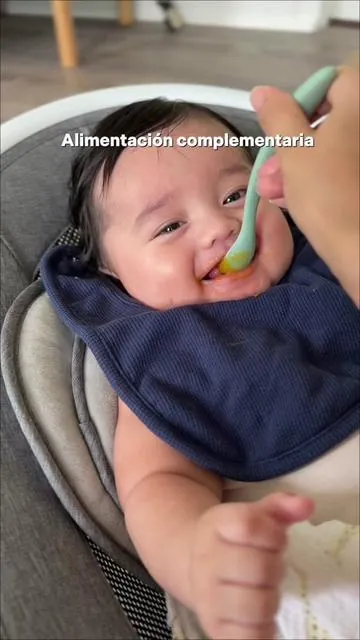 Segundo alimento que le gusta 😍 (zanahoria) #babyfood #alimentacioncomplementaria #foodforbaby 
