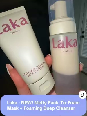 if it’s k-baauty, i’m adding it to my cart! #lakabeauty #lakaskincare #kbeauty #mugwortmask @Laka US #tiktokshopcreatorpicks 