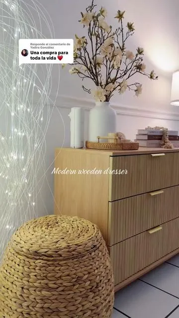 Respuesta a @Yadira González Gavetero Moderno de madera #home #homedecor #homedecorinspo #dresser #dresserorganization 