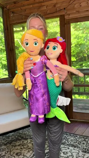 The cutest plush Disney princess dolls! #disneyprincess #disney #princess #plushdoll #dolls 