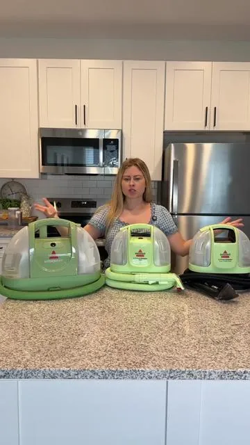 Here’s the differences between all 3 models of the Bissell Little Green! #bissellclean #bisselllittlegreen #bisselllittlegreenmachine #carpetcleaning #upholsterycleaner 