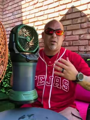 Summer just got alot cooler! #mistingfan#coolingfan#rechargeablefan#outdoorfan  