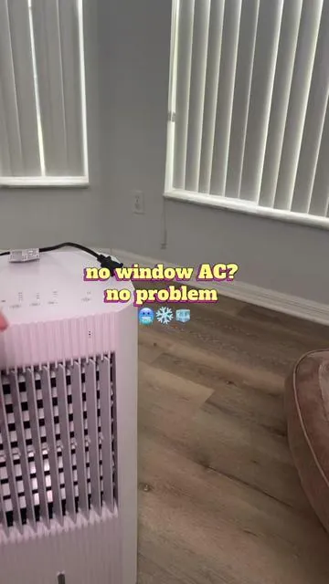studio apartment summer survival no window unit needed 🥵 #portableac #summerheat #tiktokshopcreatorpicks #coolingsolutions 