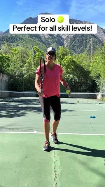 No partner? No problem. 🎾 This rebounder lets you practice your forehands, backhands, volleys, and footwork whenever you want. Whether you’re just starting out or sharpening your game, this is one of the easiest ways to improve consistently. #Tennis #TennisRebounder #TennisTraining #TennisPractice #TennisDrills   