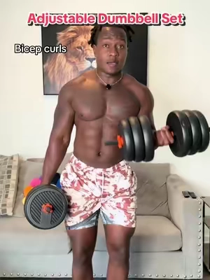 full body workout from home 🏋🏾‍♂️ #workout #Fitness #athomeworkout #dumbbells #dealsforyoudays 