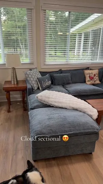 The most beautiful cloud sectional! #cloudsectional #sectional #lakehouse 