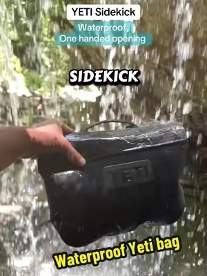 The YETI sidekick dry bag devils as a fanny pack and attaches to the yeti coolers or tote point this full submersible pouch uses magnets for one-handed opening, making it great for fishing and boating, kayaking, and the beach #yetisidekick #waterproofbag #drybag #boatlife #yeticoolers @YETI 