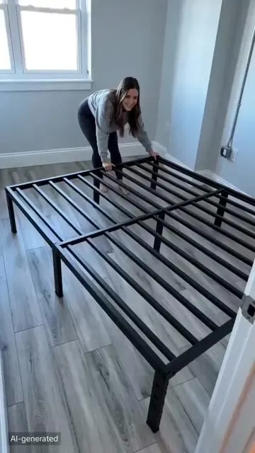 Edenza-Bed Frame- 14 16 18 Inches, Twin Full Queen King Size with Storage Space Under Frame ，Heavy Duty Metal Platform Bed Frames , Sturdy Steel Slat Support barbarian