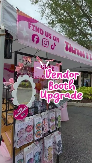 I wish I would've added these to my booth sooner. 🩷 They come as a set of two with hooks and clips, and they've made displaying my products so much easier. If you do vendor events, these are definitely worth checking out! @VEVOR Store  #vendorbooth #marketlife #smallbusiness #gridwall #vevor 