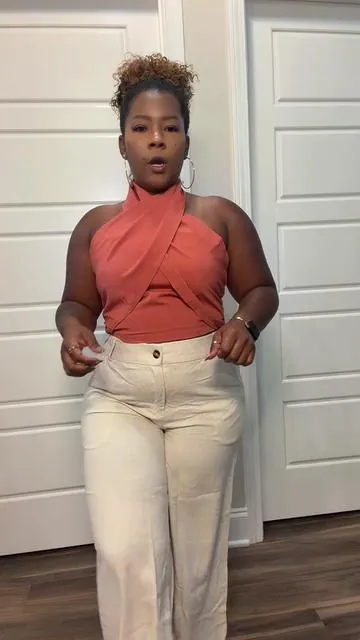 One top… two completely different vibes. 🤎✨ Pair it with denim for an everyday look or linen pants for a chic brunch or vacation outfit. This cross-back halter is flattering, adjustable, and under $20!   Which look are you choosing—👖 Denim or 🤍 Linen? Let me know below! #T#TikTokShopT#TikTokShopFindsS#SummerTopV#VacationStyleB#BrunchOutfit   