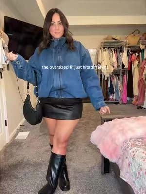 15/10 no notes 👌🏼✨ #denimjacket #falljacket #midsizefashion #tiktokshopcreatorpicks @Edikted 