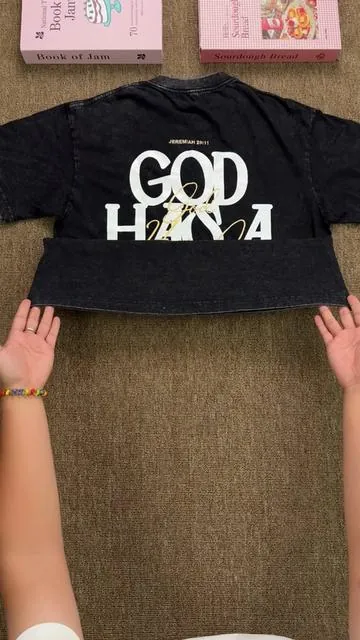 God Has a Plan print making it iconic✝️ #christiantee #heavyweighttee #tee #tiktokshopsummersale #tiktokshopcreatorpicks 