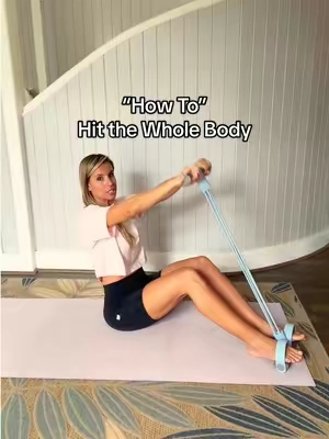 Replying to @Momma Storm here are some exercises you can start with that will target your whole body. #SummerWins #resistanceband #athomeworkout #abworkout #fitnesstips @Merach fitness 