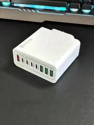 Tired of so many chargers? 😩 This one has 8 ports and charges EVERYTHING at the same time ⚡ #USBCharger #FastCharging #MultiDevice #TechGadgets #dealsforyoudays