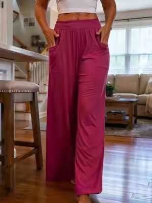 #womenfashion #widelegpants #loosefit #boho #OOTD 