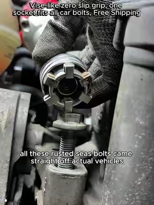 If I told you this tool can even easily remove stripped bolts, wouldn't that blow your mind? No more carrying around a heavy toolbox everywhere. This one does it all. It's the all-in-one universal socket every garage needs in 2027. #fathersdaygift #LifeHack #musthaves#tooltok #mechanicsoftiktok 