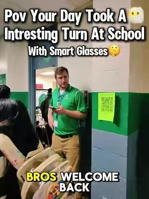 Pov Your Day Took A Interesting Turn At School😶‍🌫️#trend #tiktokshop #smartglasses #aiglasses #metaglasses 