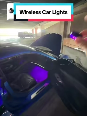 Replying to @lookus5210 there’s no dangling cords everywhere… #car #tiktokshop #tiktokshopfinds #ledlights #carlights 