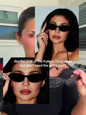 Like the look of Kylie’s new sunglasses drop without needing the function? I got you 🤎