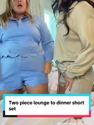 This two piece set is so comfy it’s perfect for lounge to dinner! 145 5’8 s 250 5’9 xxl #twopieceset #shortset #loungewear #loungeset #OOTD @Fisoew fashion zoey 