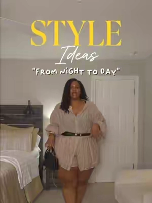One outfit. Two completely different vibes. 🤎✨ I love buying pieces that work overtime, and this romper is exactly that. 🌙 Night Out: Add a waist belt, pointed-toe heels, a structured bag, and suddenly it’s dinner-date ready. ☀️ Daytime: Swap in a woven belt, espadrilles, and a straw bag for an effortless brunch or vacation look. You don’t always need more clothes—you just need more ways to style the ones you already own. For reference, I’m 5’9” and 325 lbs. Everything you see in both looks is linked in the TikTok Shop, so tap the orange cart to shop! 🛒 #styleideas #daytonight #styletips #plussizefashion #plussizestyle  