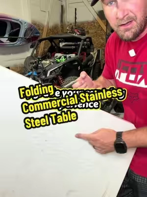 [DealsForYouDays] VEVOR Folding Commercial Stainless Steel Prep Table - 48x24 In Drop Down Rectangular Kitchen Table Workstation with Undershelf300 Ibs Load Capacity for Home KitchenRestaurantDrop Down Table. #camp #vevortools #stainlesssteel #table #foldingtable @VEVOR Store 