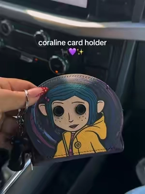 It’s so cute! For all my coraline lovers🦋 #cardholder #wallets #coraline #cardholderwallet #fyp 