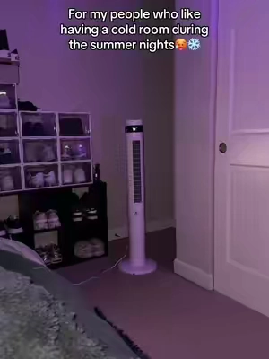 So glad I got this in time🙌❄️#coolingsleepingfan #bedroomfan #coolingfan #fan #summerheat 