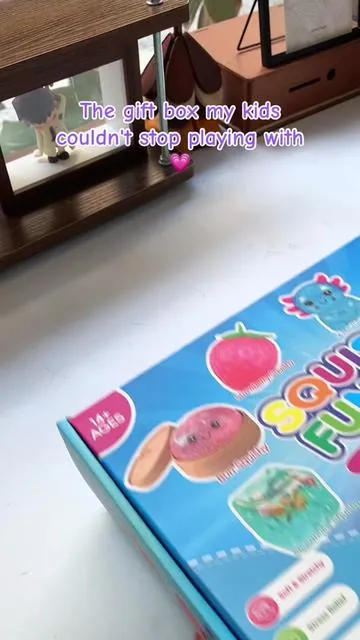 The gift box my kids couldn't stop playing with #tiktokshopfinds #squishytoy #squishycollection #giftforkids