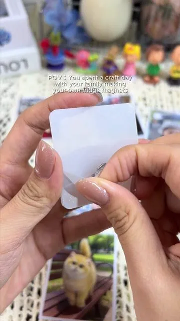 💕💈Don’t buy this unless you want your fridge full of happy memories 🥰#diyfridgemagnets #personalizedgifts #summerwins #DealsforYouDays #tiktokshopdealsforyoudays